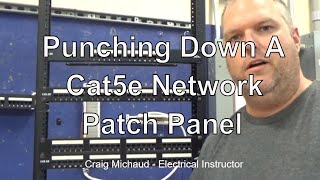 How to Punch Down a Cat 5e Network Patch Panel Explained [upl. by Frost]