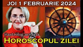 ⭐HOROSCOPUL DE JOI 1 FEBRUARIE 2024 cu astrolog Acvaria [upl. by Adnael]