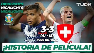 Highlights  Francia 3453 Suiza  UEFA Euro 2020  8vos Final  TUDN [upl. by Egide]