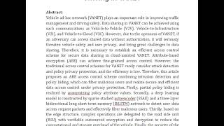 Privacy Preserving Attribute Based Access Control Scheme With Intrusion Detection and Policy Hiding [upl. by Hannahs319]