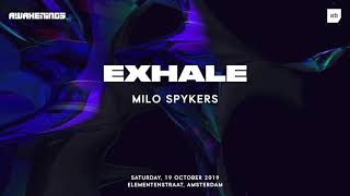 Milo Spykers at EXHALE x Awakenings ADE 2019 [upl. by Cacka]