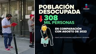 Desempleo con México descendió 3 en agosto 2023 INEGI  DPC con Nacho Lozano [upl. by Asecnarf]