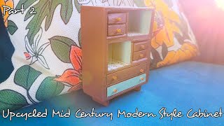 Upcycling Old Broken Dolls House Furniture  Part 2 [upl. by Gizela]