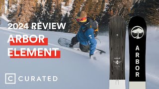 2024 Arbor Element Camber Snowboard Review  Curated [upl. by Bornie191]