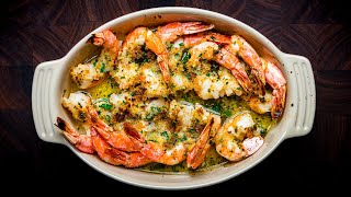 Shrimp Oreganata  Baked Shrimp with Garlic Butter Breadcrumbs [upl. by Ayekat206]