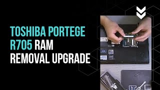 Toshiba Portege R705 RAM Removal Upgrade [upl. by Ondine]