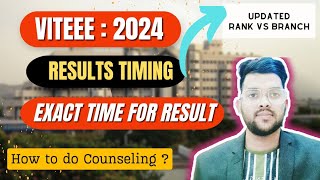 Viteee 2024 Result important update  Exact result date amp time  Rank vs branch for viteee 2024 vit [upl. by Shaikh559]