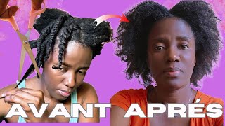 DIY Comment couper ses cheveux AFRO sans erreurs [upl. by Edlihtam]