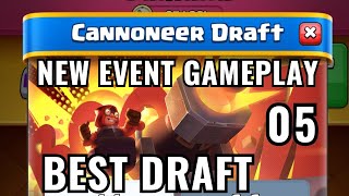 CLASH ROYALE CANNONEER EVENT DECK  CANNONEER DRAFT EVENT [upl. by Mariette130]