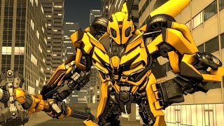 SFM  Bumblebee Vs Barricade Transformers TLK Fight Scene Animation [upl. by Alius]