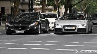 MASERATI GRANTURISMO  RIDICULOUS OVERTAKING [upl. by Ellison]