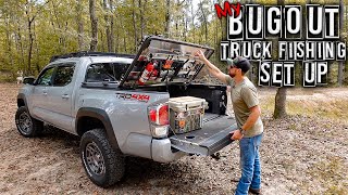 Building a Truck Fishing BugOut Gear Setup Always Prepared to Fish Truck Camping 2023 [upl. by Reggi]