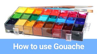 How I Use Gouache  Gouache painting tutorial [upl. by Garlan]