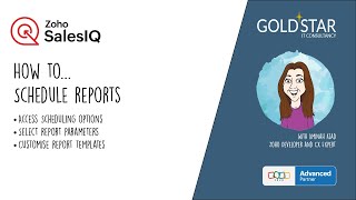 How to create and send a schedule report in Zoho SalesIQ [upl. by Gilboa555]