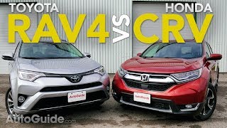 2017 Toyota RAV4 vs Honda CRV Comparison [upl. by Carin]