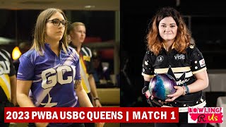 2023 PWBA USBC Queens Championship  Match 1  Correen Acuff vs Dasha Kovalova [upl. by Klockau]