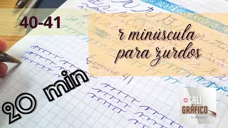 Método Palmer para Zurdos Ejercicios 4041 r minúscula entrelazadas [upl. by Chlores974]