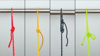 4 TENSION KNOTS how to tie knot 28 [upl. by Lesnah]