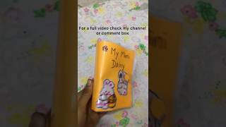 How to make 3 ring binder mini notebook ☺️shorts cute diy mini notebook ringbinder journal [upl. by Virginie745]