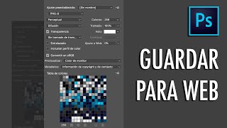 Guardar para Web con Photoshop [upl. by Zipporah113]