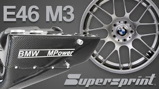 E46 M3 SUPERSPRINT amp KARBONIUS CSL AIRBOX [upl. by Gene686]