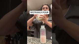 MOTN Milk Pour 🍼 exclusivelypumping momcozym5 pumpandpour pumpingmama asmr bottlefeeding [upl. by Mallis309]