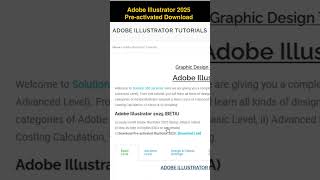 Adobe Illustrator 2025 adobeillustratorgraphicdesigner offsetprinting adobephotoshop [upl. by Assylla]