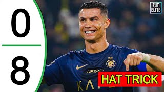 Cristiano RONALDO Hat Trick AGAIN  Abha vs Al Nassr 08 Highlights amp Goals 2024 [upl. by Ahsille]