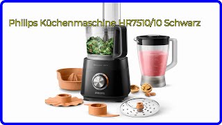 BEWERTUNG 2024 Philips Küchenmaschine HR751010 Schwarz WESENTLICHE Einzelheiten [upl. by Ronny153]