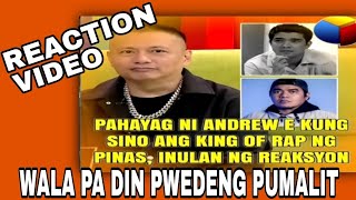 PAHAYAG NI KING AE  REACTION VIDEO [upl. by Etrem330]