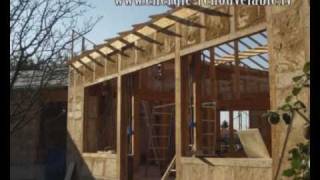 construction de maison en paille sur energierenouvelabletv [upl. by Spieler13]