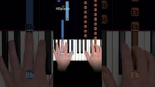 EASIEST piano song of the year 4 notes shorts pianotutorial [upl. by Hamirak466]