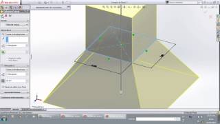 Tutorial 8 SolidWorks Trabajando con Extruir SalienteBase [upl. by Aserehs431]