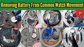 How To Remove or Replace Watch Battery in Various Common Movement  SolimBD  Watch Repair Channel [upl. by Ait]