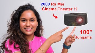 2000 Rs Mei Cinema Theater at Home  Super Budget Projector Unboxing🤩 [upl. by Naitsirhk]