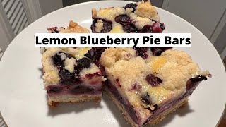 Lemon Blueberry Pie Bars Simple Recipe amp Delicious Taste [upl. by Rahal]