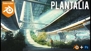 Plantalia Timelapse  Concept art in Blender [upl. by Vinita]