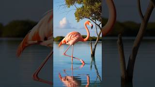 Facts about Flamingo🦩 flamingo birds facts shortfeed ytshorts animals shorts [upl. by Rintoul]