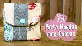 Costura Comigo  Porta Moedas com Dobras [upl. by Anovahs]