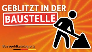 In der Baustelle geblitzt 🚧 Erlaubte Geschwindigkeit Sanktionen etc  bussgeldkatalogorg [upl. by Ahcilef]