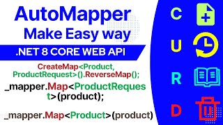 automapper in aspnet core web api  Dto to Entity  Entity to DTO [upl. by Uy]