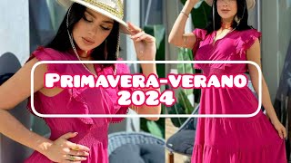 Vestidos primaveraverano 2024🌺 [upl. by Yarak]