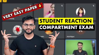 STUDENT REACTION AFTER COMPARTMENT EXAM  EASY QUESTION PAPER  AD CLASSES [upl. by Tengdin]