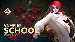 🧛‍♀️ Vampire School Katarina 🧛‍♀️ RuneForge—LoL Custom Skins [upl. by Idroj]