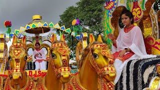 एक बार फिर से तहलका मचा दिया डबरा मध्य प्रदेश में ।। कलश यात्रा ऐसी कभी नही देखी होगी साधना बघेल जी [upl. by Suirtimed]