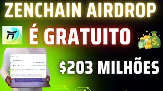 Airdrop Zenchain  Airdrop confirmado de  ZCX  Airdrop gratuito  Airdrop sem investimento [upl. by Emse]