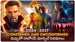 Confirmed and Unconfirmed Marvel movies amp shows from 2024 to 2027  sir Telugu [upl. by Franklin]