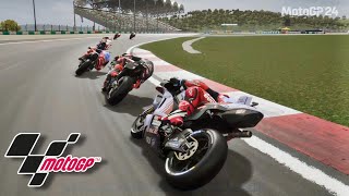 MotoGP 24  Malaysian Sprint Race  Gresini Racing MotoGP Team Gameplay on Xbox Series S [upl. by Ahsinawt]