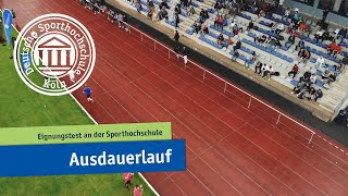 Ausdauerlauf  Eignungstest an der Sporthochschule [upl. by Ataeb]