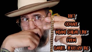 18K GOLD 7MM SQUARE MIAMI CUBAN LINK BRACELET FROM DANIEL JEWELRY INC [upl. by Venu]